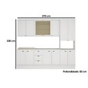 Ver imagem 2 de Cozinha Modulada Carraro Bella Carraro 5 Peças C5P122 Branco