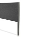 Ver imagem 5 de Cabeceira Cama Box King 1,93m Estofada Havai Veludo Cinza Claro