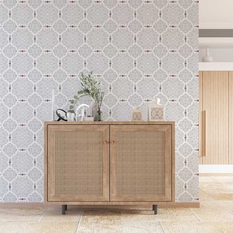 Papel de Parede Arabesco Bordado Complexo Gh Papel de Parede 3,0m