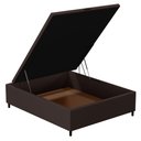 Ver imagem 3 de Base para Cama Box Baú Casal 138x188cm Hit I02 Corano Marrom - Mpozenato