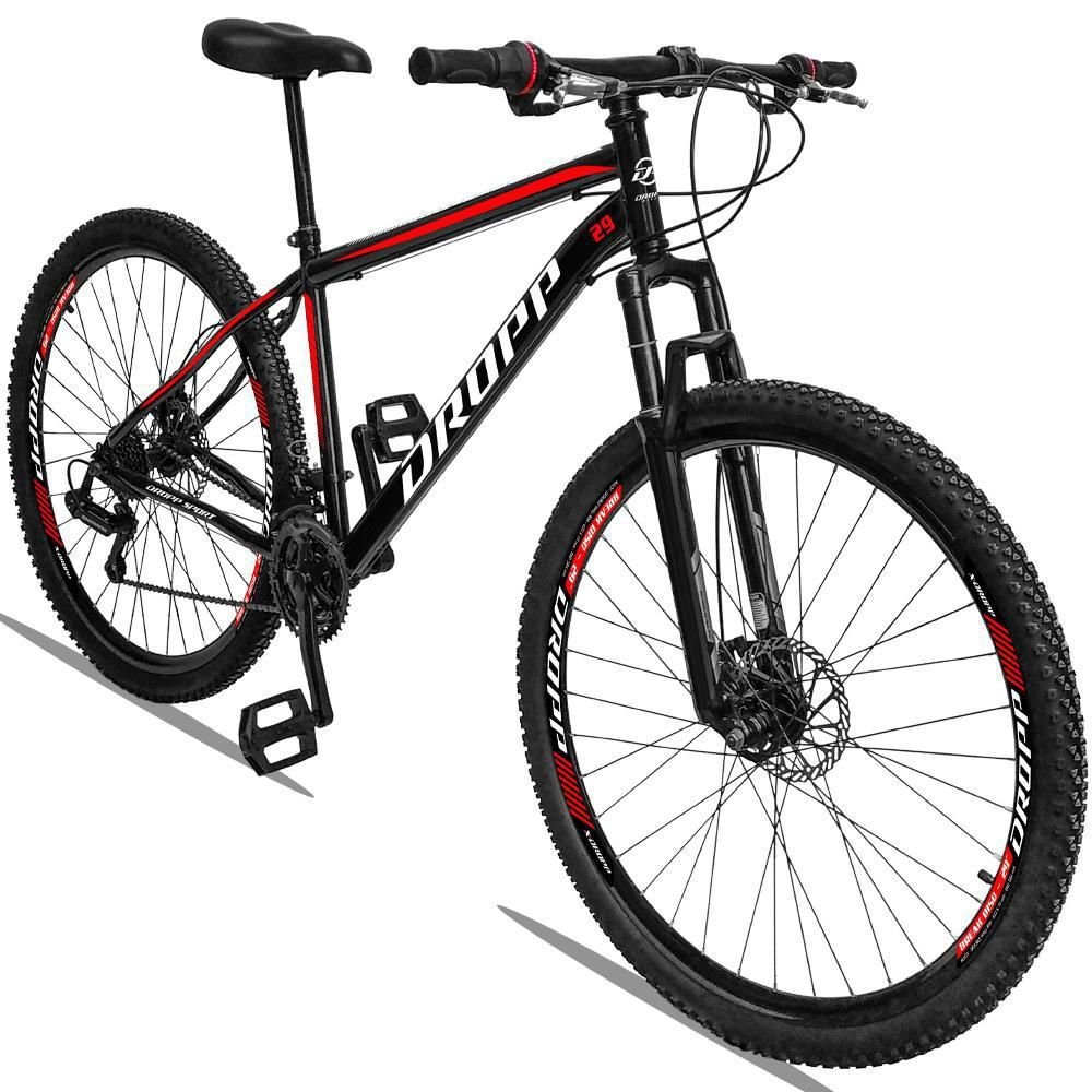 Bicicleta Aro 29 Dropp Sport Aço Suspensão Dianteira 21 Marchas Freio a Disco Mecânico - Dropp - Pre - 3