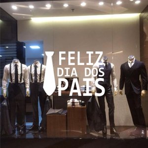 Adesivo de Vitrine Feliz Dia Dos Pais Mês Dos Pais
