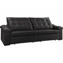 Ver imagem 7 de Sofá Retrátil Reclinável Houston 3m Csr Studio Veludo Preto