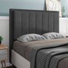 Cabeceira Cama Box King Veneza 195 Cm Suede Mv Estofados Cinza - 2