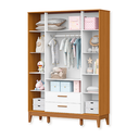 Ver imagem 6 de Quarto de Bebê Guarda Roupa + Cômoda Infantil 4g Branco Savana Flip