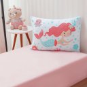 Ver imagem 1 de Jogo de Cama Kids Solteiro Infantil Malha 88x188x25cm Sereia
