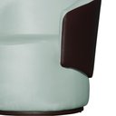 Ver imagem 4 de Poltrona Organica Recepção para Sala Aisha Corano Marrom e Veludo Acqua - Incasa Decor