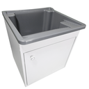Ver imagem 1 de Tanque de Lavar Roupa 26l Suspenso com Gabinete 46cm Montado Tanque: Prata
