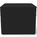 Ver imagem 6 de Poltrona de Amamentação com Balanço e Puff Mavie L02 Suede Preto - Lyam Decor
