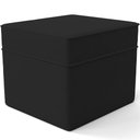 Ver imagem 7 de Poltrona de Amamentação com Balanço e Puff Mavie L02 Suede Preto - Lyam Decor