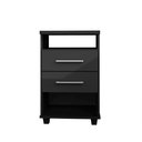 Ver imagem 1 de Mini Cômoda com Gavetas e 2 Nichos Multiuso Preto Repleta