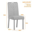 Ver imagem 3 de Cadeira para Mesa de Jantar Anitta 2024 Kit 2 Peças Ype/veludo Preto - Nc