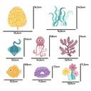 Ver imagem 4 de Adesivo Box de Banheiro Infantil Fundo do Mar Sereia