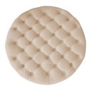 Ver imagem 2 de Puff Amora 70 cm Suede Bege SLK Decor Amara