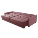 Ver imagem 3 de Sofá sem Caixa Retrátil Reclinável 2,50m Catarina Veludo Rosê Rover & Beato