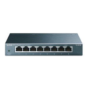 Switch 8 Portas Gigabit de Mesa 10/100/1000 Mbps Tl-sg108 Sm