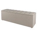 Ver imagem 6 de Kit Cabeceira e Baú Cama Box Queen Size Cora 160cm Suede Bege - Desk Design