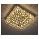 Ver imagem 2 de Lustre para Sala de Cristal Legítimo K9 Base Inox 40x40 Cm