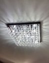 Ver imagem 3 de Lustre para Sala de Cristal Legítimo K9 Base Inox 40x40 Cm