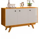 Ver imagem 2 de Balcão Buffet Harmonia 3 Portas Cinamomo/Off White - Jcm Móveis