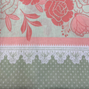 Ver imagem 1 de Toalha de Mesa Pop Estampada 4 Lugares Rose 140x140cm