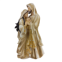 Ver imagem 1 de Sagrada Familia Ternura com Strass Dourado em Resina Premium 30 Cm
