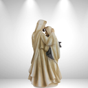 Ver imagem 5 de Sagrada Familia Ternura com Strass Dourado em Resina Premium 30 Cm