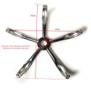 Ver imagem 6 de Estrela em Aço Cromado Resistente para Cadeira com Rodizios Silicone