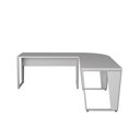 Ver imagem 4 de Mesa em L Escritório 210cm X 210cm Pés Metal F5 Office Cor:cinza
