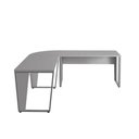 Ver imagem 2 de Mesa em L Escritório 210cm X 210cm Pés Metal F5 Office Cor:cinza