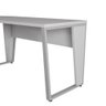 Mesa em L Escritório 210cm X 210cm Pés Metal F5 Office Cor:cinza - 5