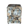 Puff Pufes Pufs Quadrado 44x44 Courino Animal Print Cachorro - 1