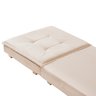 Puff Organizador Dobrável que Vira Colchão Cama Solteiro para Visitas Descanso - Várias Cores:bege - 7
