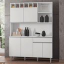 Ver imagem 5 de Kit Cozinha Compacta 130cm com 6 Portas e 1 Gaveta Nicole Branco