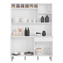 Ver imagem 3 de Kit Cozinha Compacta 130cm com 6 Portas e 1 Gaveta Nicole Branco