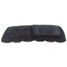 Cadeira Estofada de Chão Suede Preto Fullway - 105x50cm - 4