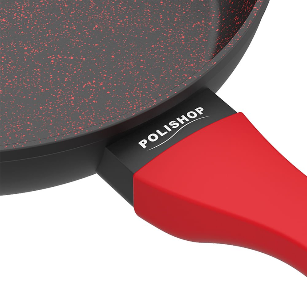 Panela Sauté Petit 20cm Ichef Home Vermelha Polishop Shark Series | Vermelho - 4