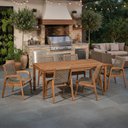 Ver imagem 2 de Mesa de Jantar com 04 Cadeiras sem Braço e 02 Cadeiras com Braço Trammare C07 Corda Náutica Rami