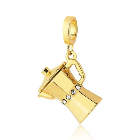 Charm Vl Café com Cafeteira Italiana Revestida em Ouro