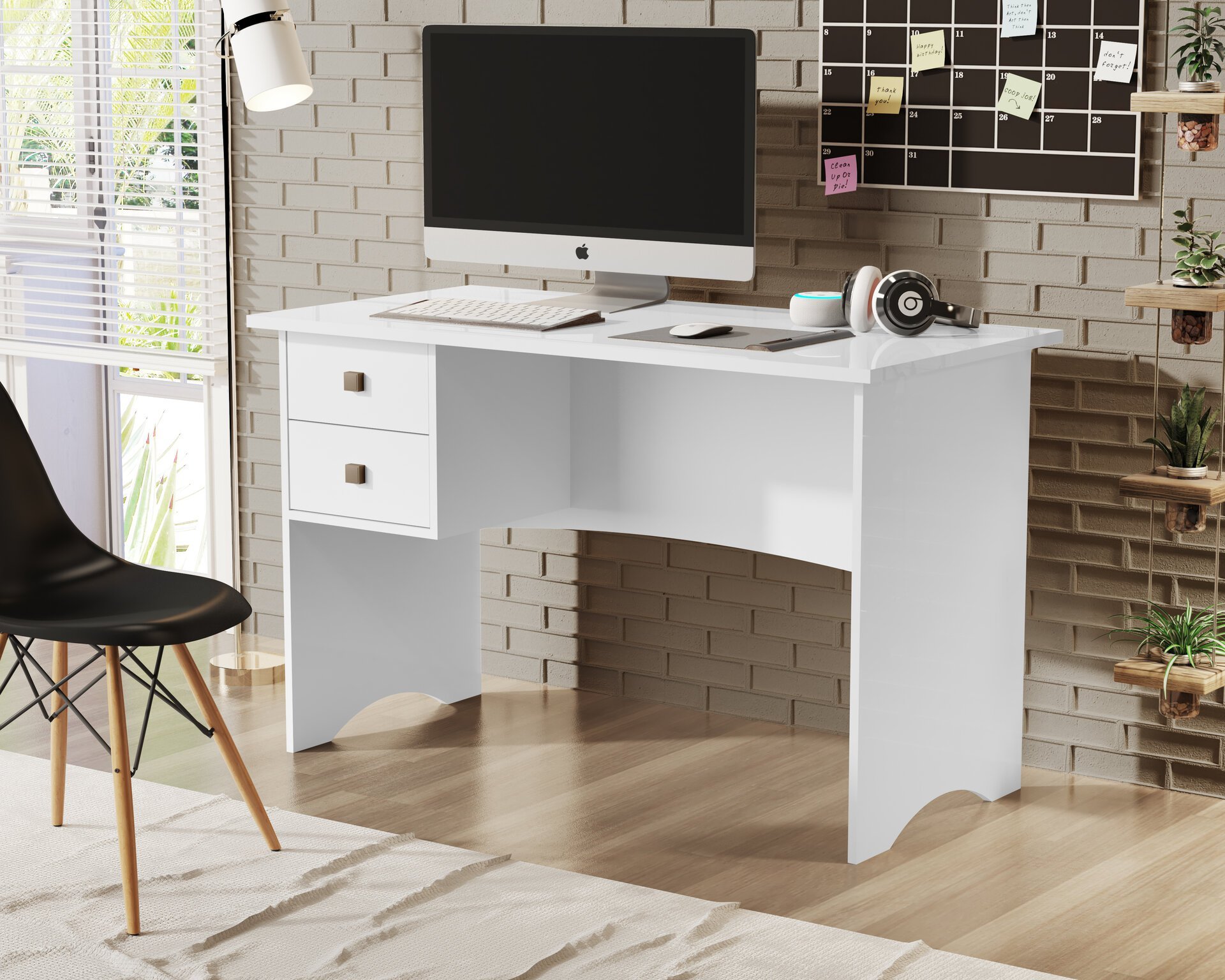 MESA ESCRIVANINHA COMPUTADOR PARIS 1,20 BRANCO | MadeiraMadeira