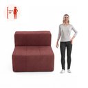 Ver imagem 4 de Sofá Modular Central 1 Lugar 84cm Sync Kappesberg Boucle Hibisco
