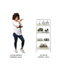 Ver imagem 6 de Estante Organizadora Multiuso para Banheiro com 4 Prateleiras Madesa - Branco