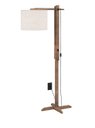 Ver imagem 3 de Luminária De Chão Articulável Abajur Flexível Quarto/sala:Palha