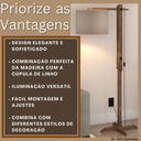 Ver imagem 2 de Luminária De Chão Articulável Abajur Flexível Quarto/sala:Palha