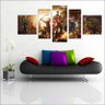 Quadro Decorativo Super Heróis Os Vingadores 5 Peças GG - 2
