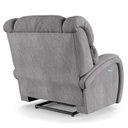 Ver imagem 5 de Poltrona do Papai Reclinável Napoli Elétrica Botão Led Massagem Linho Fh1 Cinza