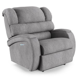 Poltrona do Papai Reclinável Napoli Elétrica Botão Led Massagem Linho Fh1 Cinza