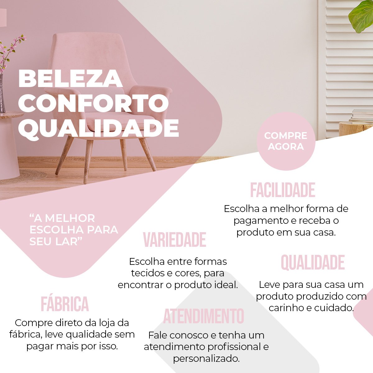 Sofá 2 lugares Namoradeira Pétala para Sala Pés Palito Veludo Salmão - W&D Decor - 4