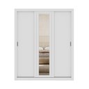 Ver imagem 3 de Guarda-Roupa Casal 3 Portas Doha Lux 4 Gavetas Carraro Ripado