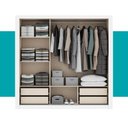 Ver imagem 6 de Guarda-Roupa Casal 3 Portas Doha Lux 4 Gavetas Carraro Ripado